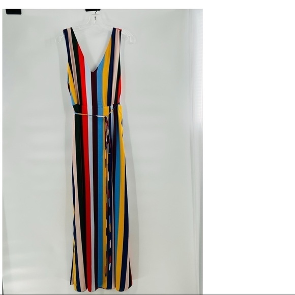 Belle Vere striped dress sleeveless multicolored size L - Picture 1 of 9